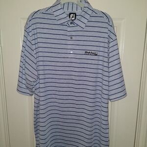 Footjoy FJ Striped Short Sleeve Polo Golf Shirt Men's XL Shingle Creek Golf Club